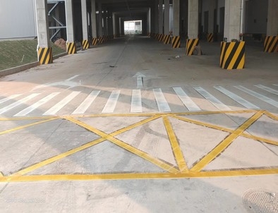 牡丹江牡丹江厂区道路标线施工